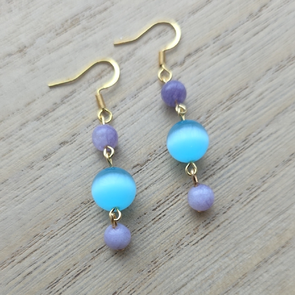 Handmade Pastel Dangle Earrings